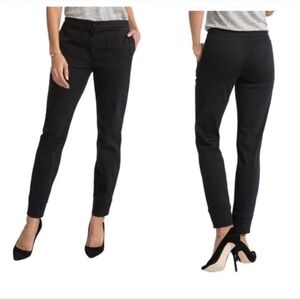 Spanx Sateen Trouser Pants In Black Business Casual Career Wear 28